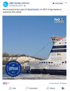 2017-Superbrands-facebook-Mention-PO-Ferries